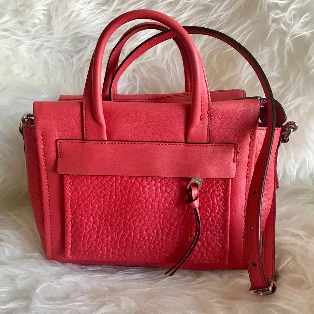 Authentic Red Coach Handbag / Cross Body Purse
